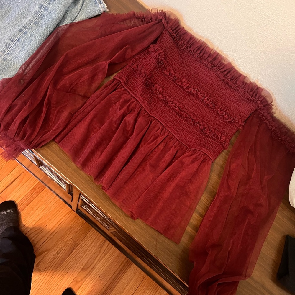 Women’s boutique frill blouse